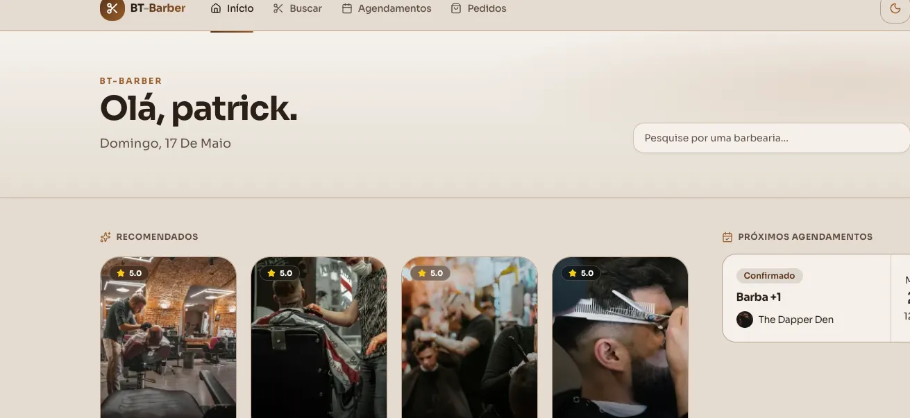 Screenshot BT Barber